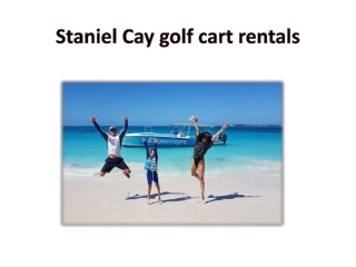 Staniel Cay golf cart rentals