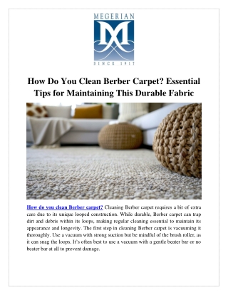 how do you clean berber carpet essential tips