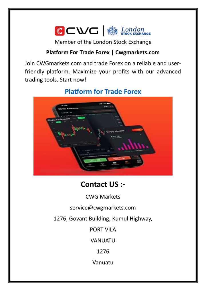 platform for trade forex cwgmarkets com