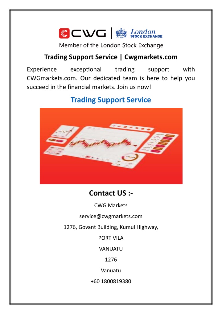 trading support service cwgmarkets com