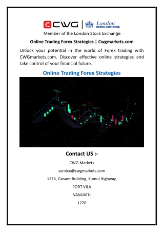 Online Trading Forex Strategies  Cwgmarkets.com