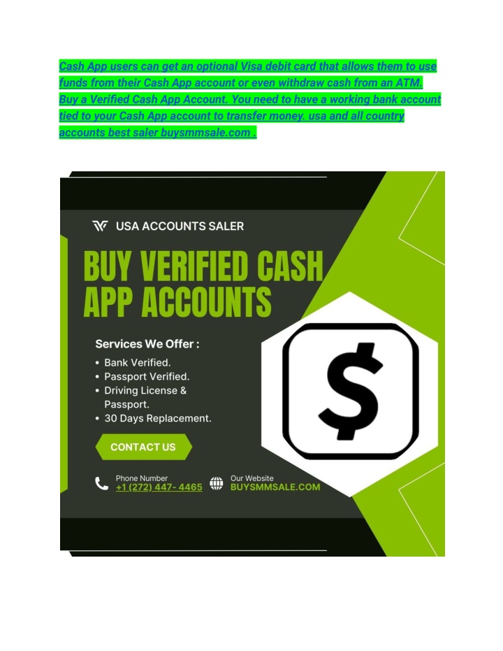 cash app users can get an optional visa debit