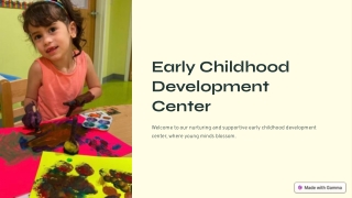 Reliable Bright and Early Daycare for Child Development