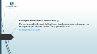 rectangle rubber stamp landmarkprint