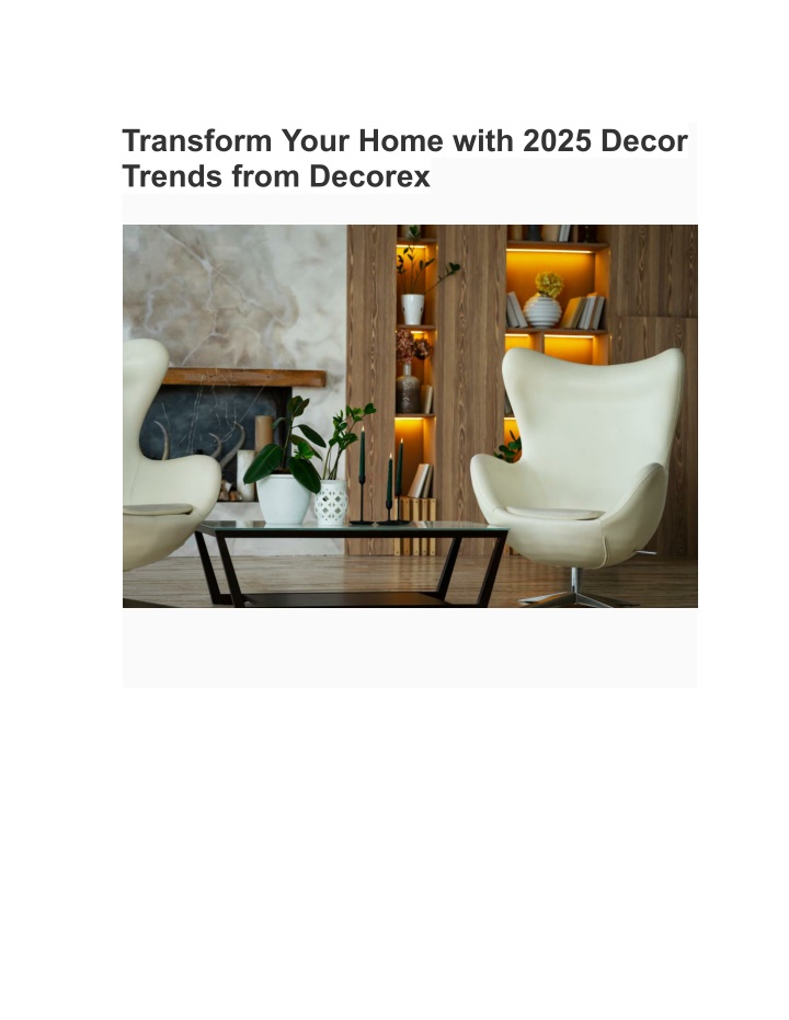 transform your home with 2025 decor trends from