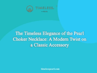 the timeless elegance of the pearl choker