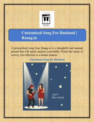 Customized Song For Husband | Raaag.in