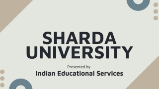 sharda university