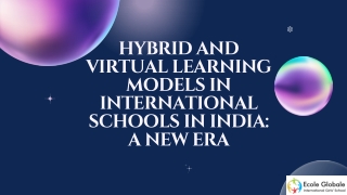 hybrid and virtual learning models