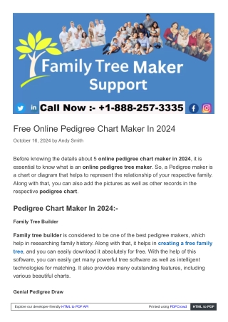 Free Online Pedigree Chart Maker In 2024