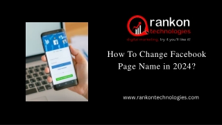 How To Change Facebook Page Name in 2024?