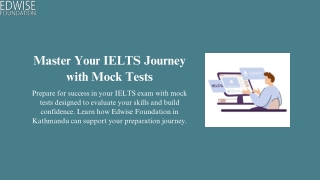 Master Your IELTS Preparation with Mock Tests.