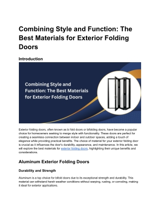 combining style and function the best materials
