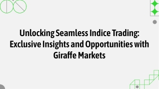 Indices Trading at Giraffe Markets - Join Now!