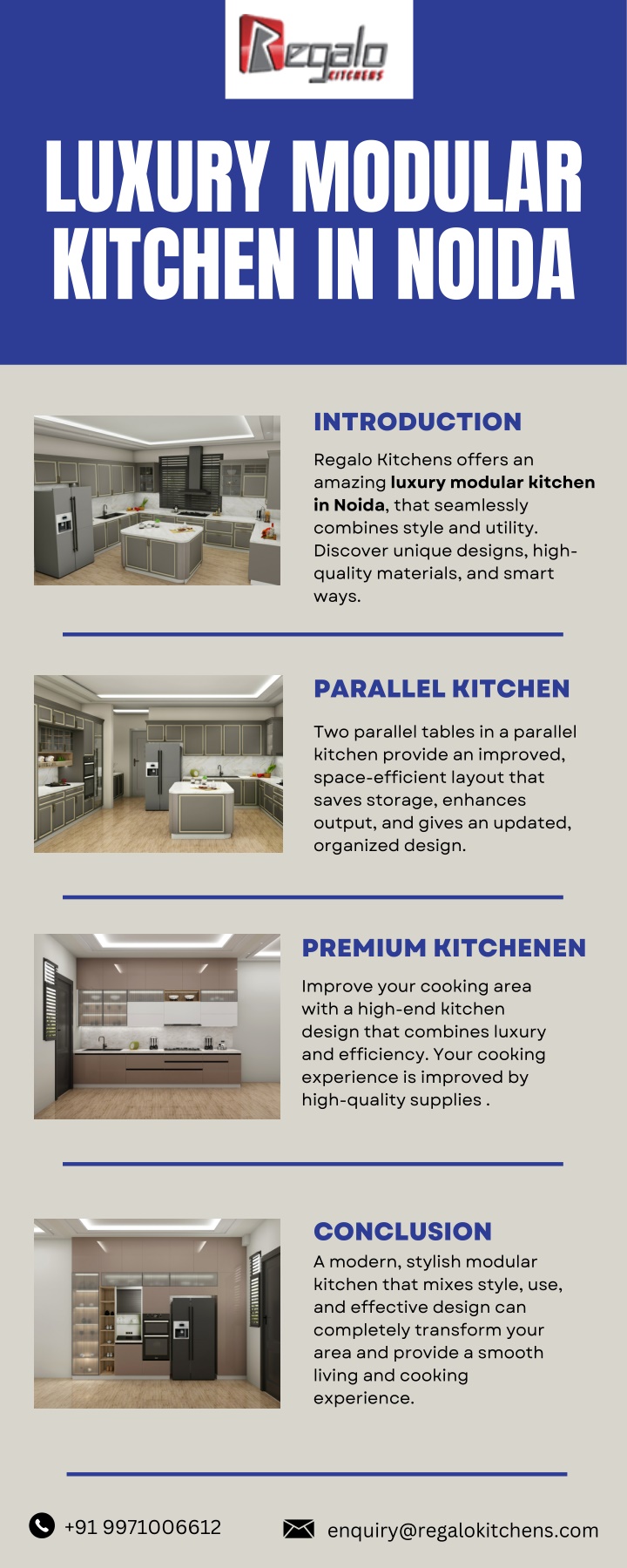 luxury modular kitchen in noida