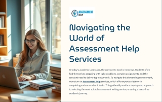 navigating the world of assessment help services