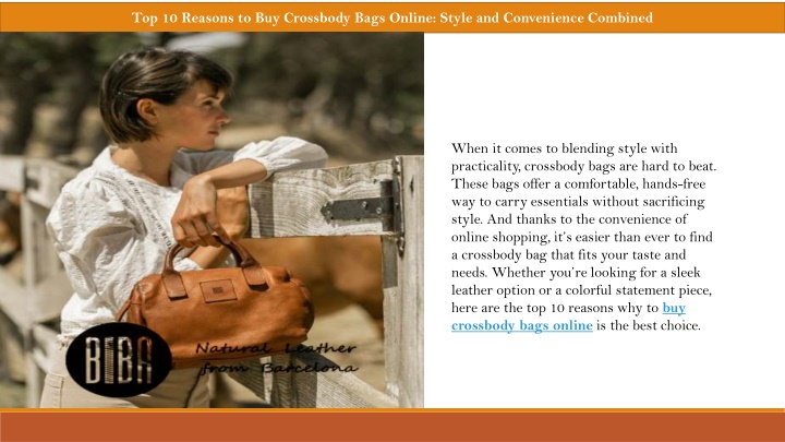 top 10 reasons to buy crossbody bags online style