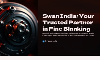 swan india your trusted partner in fine blanking