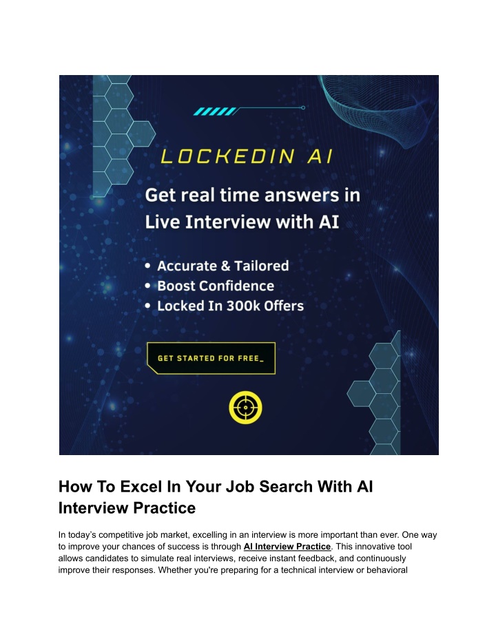 how to excel in your job search with ai interview