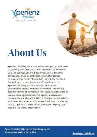 Xperienz Holidays: Crafting Memorable Travel Adventures