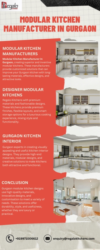 Modular Kitchen Manufacturer In Gurgaon