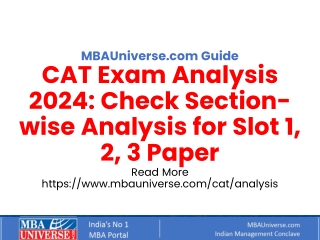 mbauniverse com guide cat exam analysis 2024