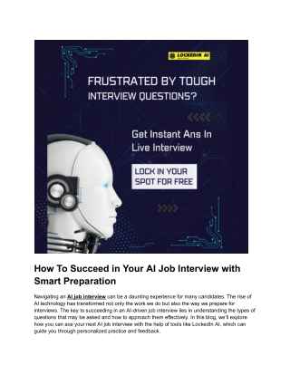 how to succeed in your ai job interview with