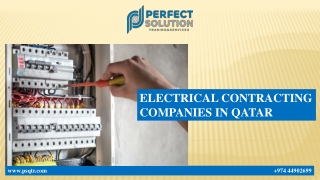 ELECTRICAL CONTRACTING COMPANIES IN QATAR