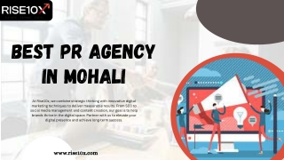 Best PR Agency in Mohali: Where Brands Shine