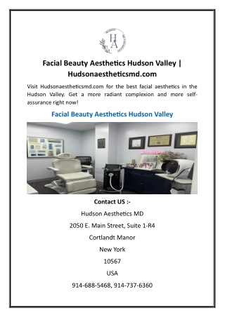 Facial Beauty Aesthetics Hudson Valley  Hudsonaestheticsmd.com