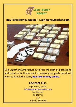 Buy Fake Money Online  Legitmoneymarket.com