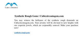 synthetic rough gems cubiczirconiagem com