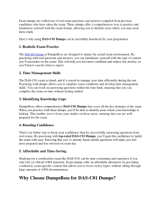 DAS-C01 Dumps