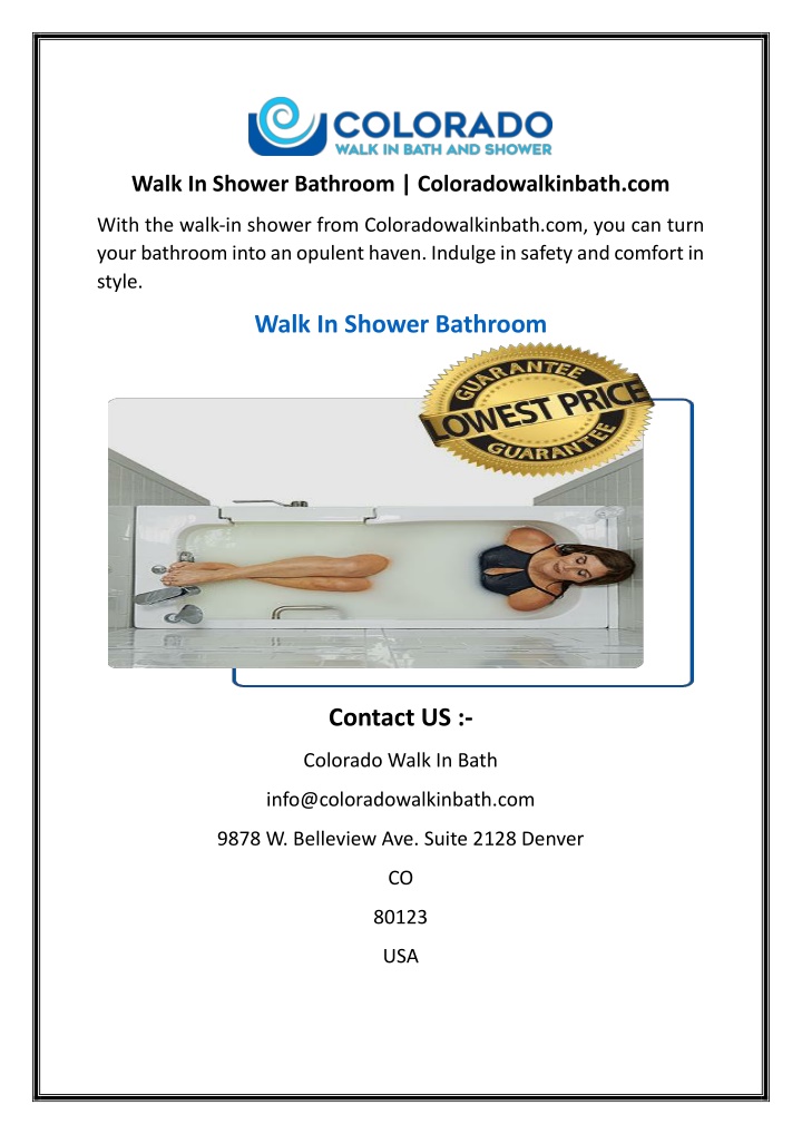 walk in shower bathroom coloradowalkinbath com