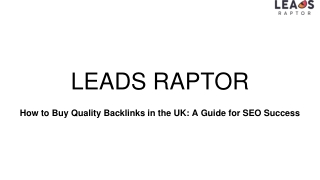 How to Buy Quality Backlinks in the UK_ A Guide for SEO Success