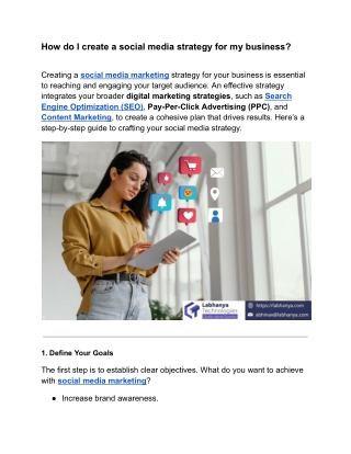 how do i create a social media strategy