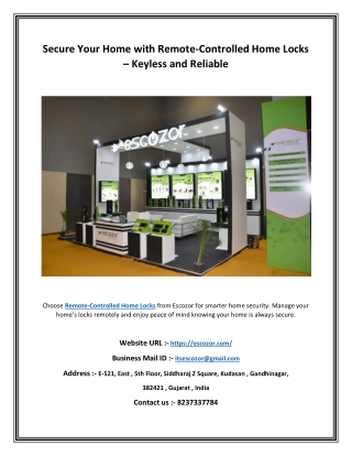 secure your home with remote controlled home