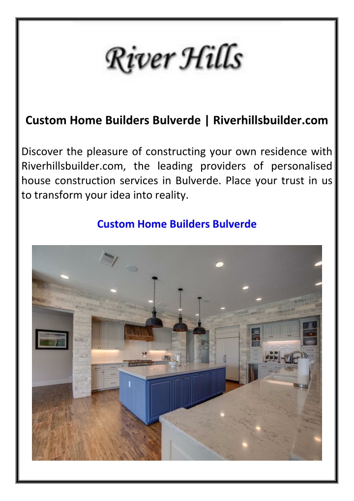 custom home builders bulverde riverhillsbuilder