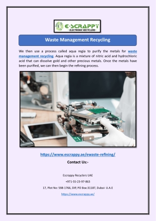 Waste Management Recycling