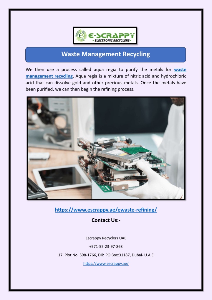 waste management recycling