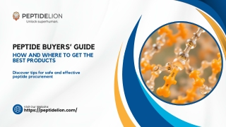 Peptide Buyers’ Guide: How and Where to Get the Best Products