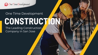 one time development