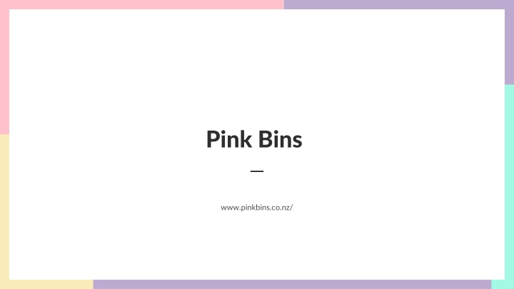 pink bins