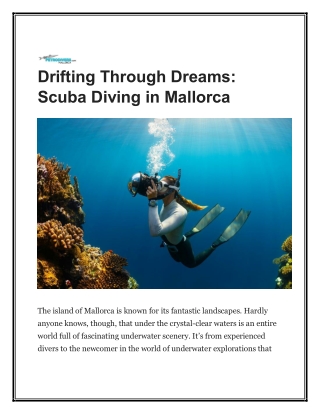 drifting through dreams scuba diving in mallorca