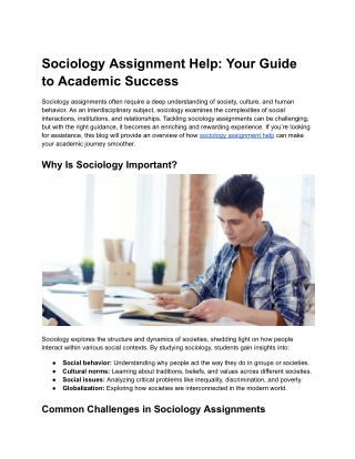 sociology assignment help your guide to academic