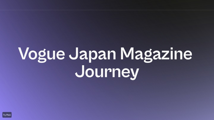 vogue japan magazine journey