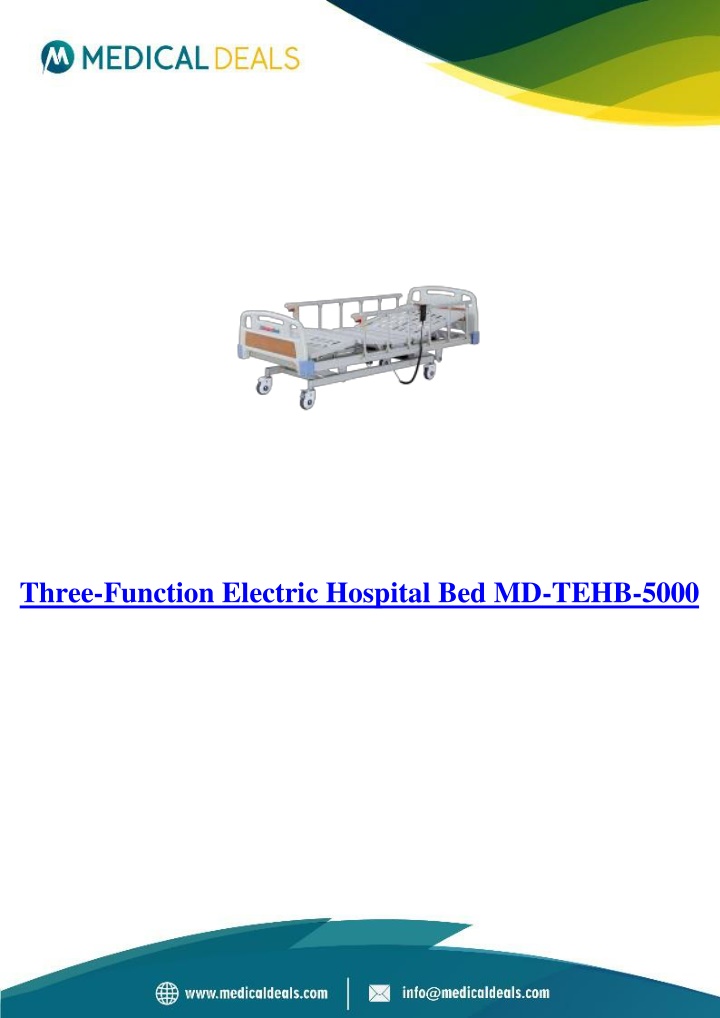 three function electric hospital bed md tehb 5000