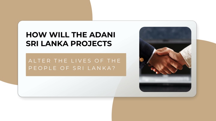 how will the adani sri lanka projects