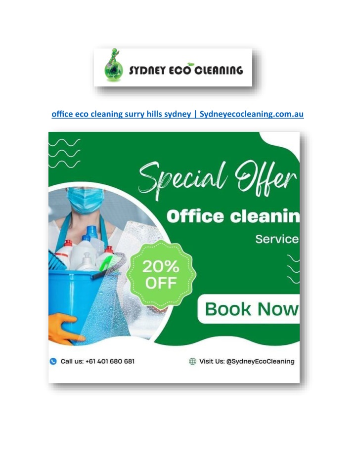 office eco cleaning surry hills sydney