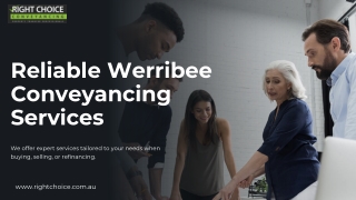 Reliable Werribee Conveyancing Services | Right Choice Conveyancing